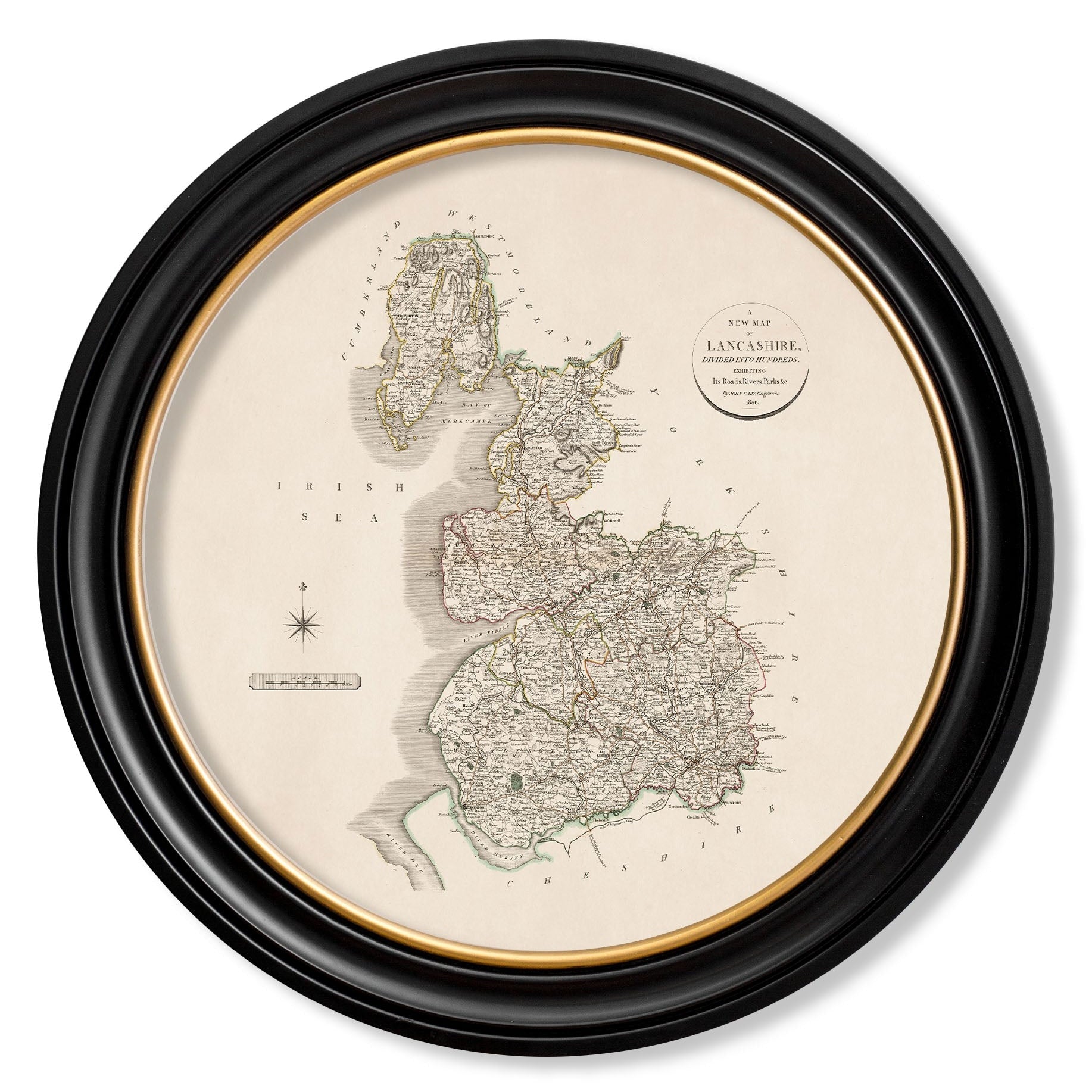c.1806 County Maps of England - Round