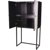 Libra Interiors Purple Bone Inlay Bar Cabinet