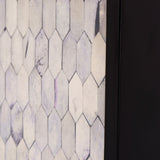 Libra Interiors Purple Bone Inlay Bar Cabinet