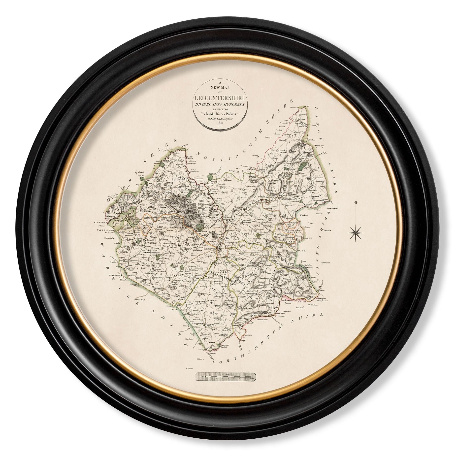 c.1806 County Maps of England - Round