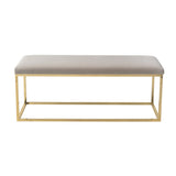 Liang & Eimil Loft Bench in Gainsborough Limestone Velvet