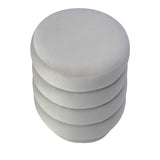 Liang & Eimil Lou Stool in Limestone Velvet