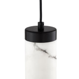 Liang & Eimil Abaco Pendant Light – Alabaster Effect & Black Metal