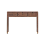 Liang & Eimil Alcudia Dressing Table - Dark Brown Oak/Antique Brass