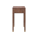 Liang & Eimil Alcudia Dressing Table - Dark Brown Oak/Antique Brass