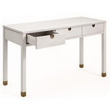 Liang & Eimil Alcudia Dressing Table - Ivory Brushed /Antique Brass