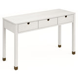 Liang & Eimil Alcudia Dressing Table - Ivory Brushed /Antique Brass