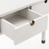 Liang & Eimil Alcudia Dressing Table - Ivory Brushed /Antique Brass