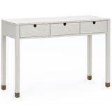 Liang & Eimil Alcudia Dressing Table - Ivory Brushed /Antique Brass