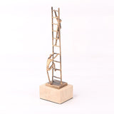 Liang & Eimil Ascensus Sculpture – Golden Bronze/Marble