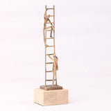 Liang & Eimil Ascensus Sculpture – Golden Bronze/Marble