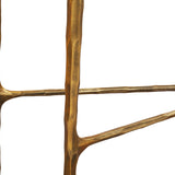 Liang & Eimil Cobra Console Table – Textured Antique Brass and Glass