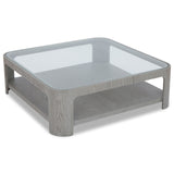 Liang & Eimil Espiga Coffee Table – Silver Black & Clear Glass