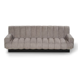 Liang & Eimil Keiron Sofa in Grey Chenille and Matt Black