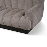 Liang & Eimil Keiron Sofa in Grey Chenille and Matt Black