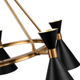 Liang & Eimil Kensington Pendant Lamp in Black and Antique Brass