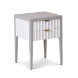 Liang & Eimil Malibu Bedside Table – 2 Drawers – Grey