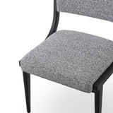 Liang & Eimil Miami Dining Chair in Cordoba Speckle Grey and Matt Black
