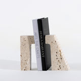 Liang & Eimil Minack Travertine Bookends