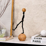 Liang & Eimil Motus Sculpture –  Dark Bronze/Marble