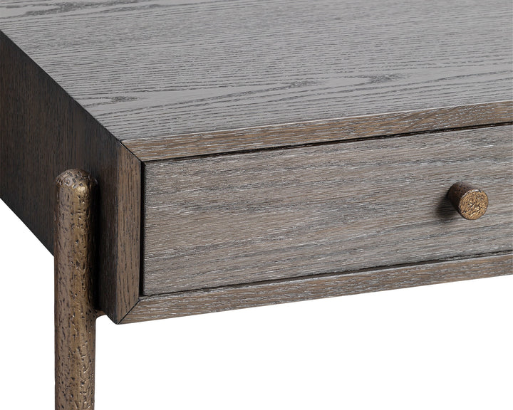 Liang & Eimil Nella Console Table – Brushed Brown & Hammered Dark Bronze