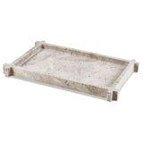 Liang & Eimil Roche Tray in Beige Travertine
