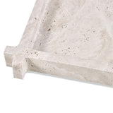 Liang & Eimil Roche Tray in Beige Travertine