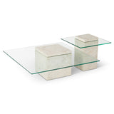 Liang & Eimil Rock Coffee Table in Beige Faux Marble
