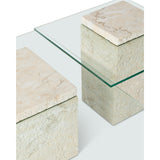 Liang & Eimil Rock Coffee Table in Beige Faux Marble