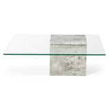 Liang & Eimil Rock Coffee Table – Grey Faux Marble
