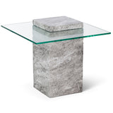 Liang & Eimil Rock Side Table – Grey Faux Marble