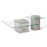 Liang & Eimil Rock Side Table – Grey Faux Marble