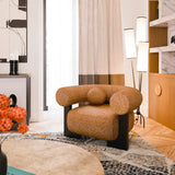 Liang & Eimil Trevi Floor Lamp – White Linen/Black Metal