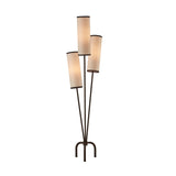 Liang & Eimil Trevi Floor Lamp – White Linen/Black Metal
