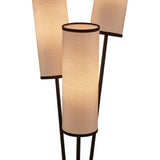 Liang & Eimil Trevi Floor Lamp – White Linen/Black Metal