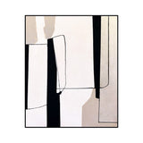 Liang & Eimil Urban Echo Oil Painting – Cream, Black and White