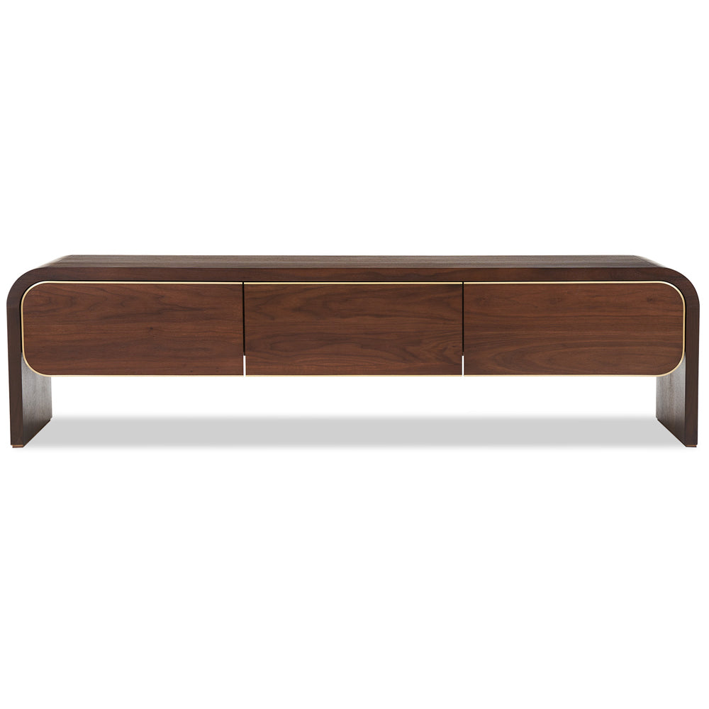 Liang & Eimil Walter Media Unit – Natural Walnut and Brass
