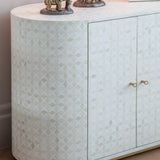 Libra Interiors Aspen Bone Inlay Two Door Cabinet