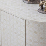 Libra Interiors Aspen Bone Inlay Two Door Cabinet