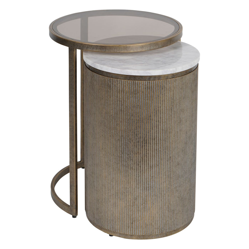 Libra Interiors Belvedere Nesting Side Tables – Shropshire Design