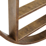 Libra Interiors Belvedere Shelving Mirror - Large - Aged Gold