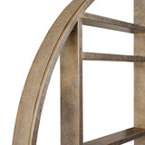 Libra Interiors Belvedere Shelving Mirror - Large - Aged Gold