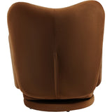 Libra Interiors Bingham Swivel Chair – Caramel Brown Velvet