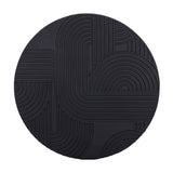 Libra Interiors Black Geometric Echoes Wall Art