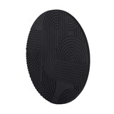 Libra Interiors Black Geometric Echoes Wall Art