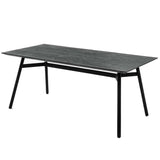 Libra Interiors Bronks Dining Table – Black Acacia