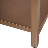 Libra Interiors Brooks Shelving Unit – Brushed Champagne Gold