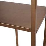 Libra Interiors Brooks Shelving Unit – Brushed Champagne Gold