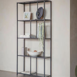 Libra Interiors Brooks Shelving Unit – Mottled Black