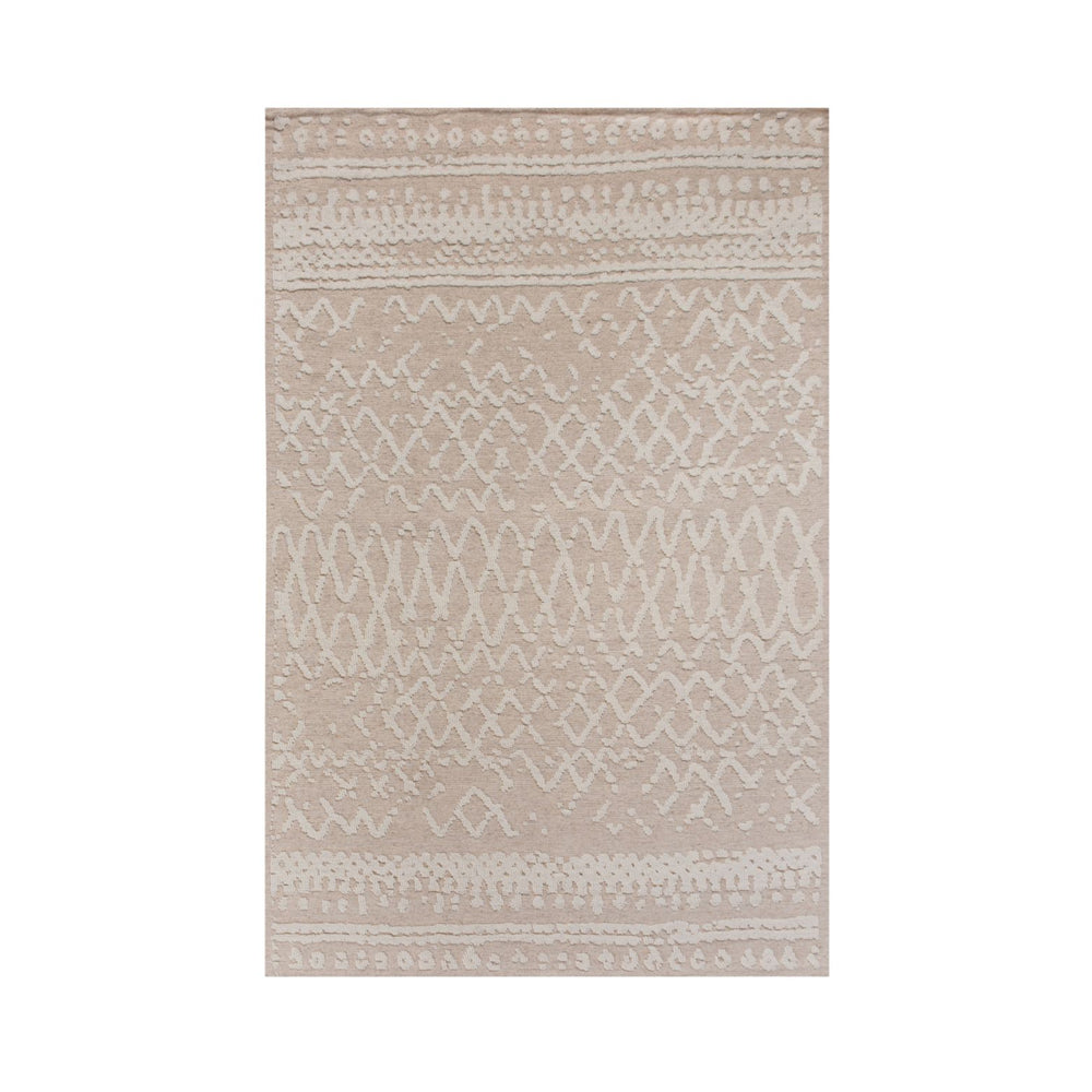 Libra Interiors Canna Knitted Rug – Beige and Ivory
